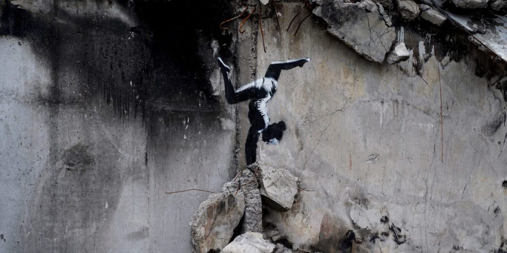 Banksy Made A Mural In Ukraine Using Damaged Buildings - News Anyway